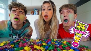 First To Finish Extreme Sour Candy Wins CRAZY PRIZE!