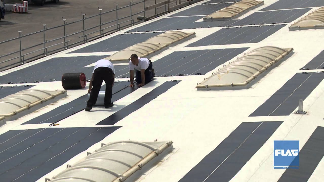 Flagsolar rifacimento copertura edificio industriale con manto ... Rifacimento guaina tetto