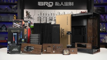 「BRO」4K Water Cooled PC Build PHANTEKS NV9 Custom Wood. NV9黑色机箱 定制木艺 #pcbuild #9950x3d #wood