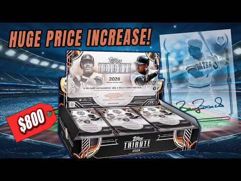 $800 ON RELEASE DAY!!! | 2026 Topps Tribute Baseball Hobby Box Review thumbnail