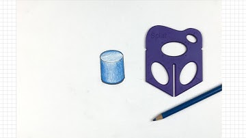 How to draw a cylinder in isometric view and render it.