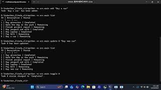 Hakathon 2 | Phase 1 | Memory storing CLI base Todo list