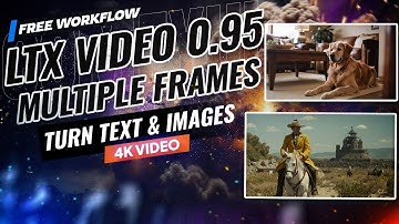 LTX 0.95 Just Got BETTER! Multiple Frames ComfyUI Workflow | Turn Text & Images to 4k Video tutorial