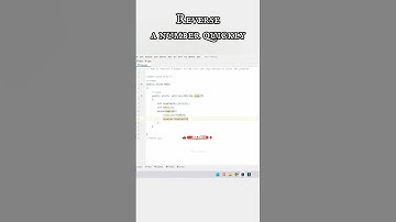 How to Reverse a number in java ? Tekno UF  #shorts