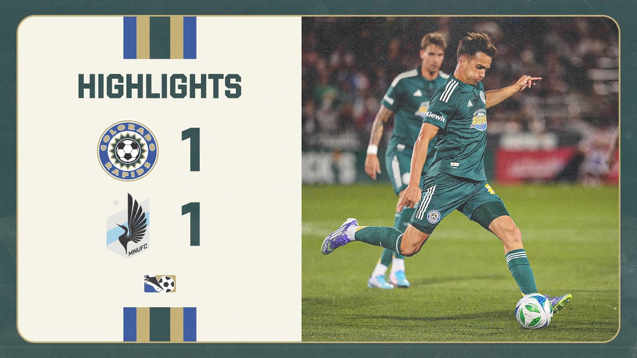 Highlights | Rafael Santos scores first goal with club in Rapids' 1-1 draw with Minnesota United FC