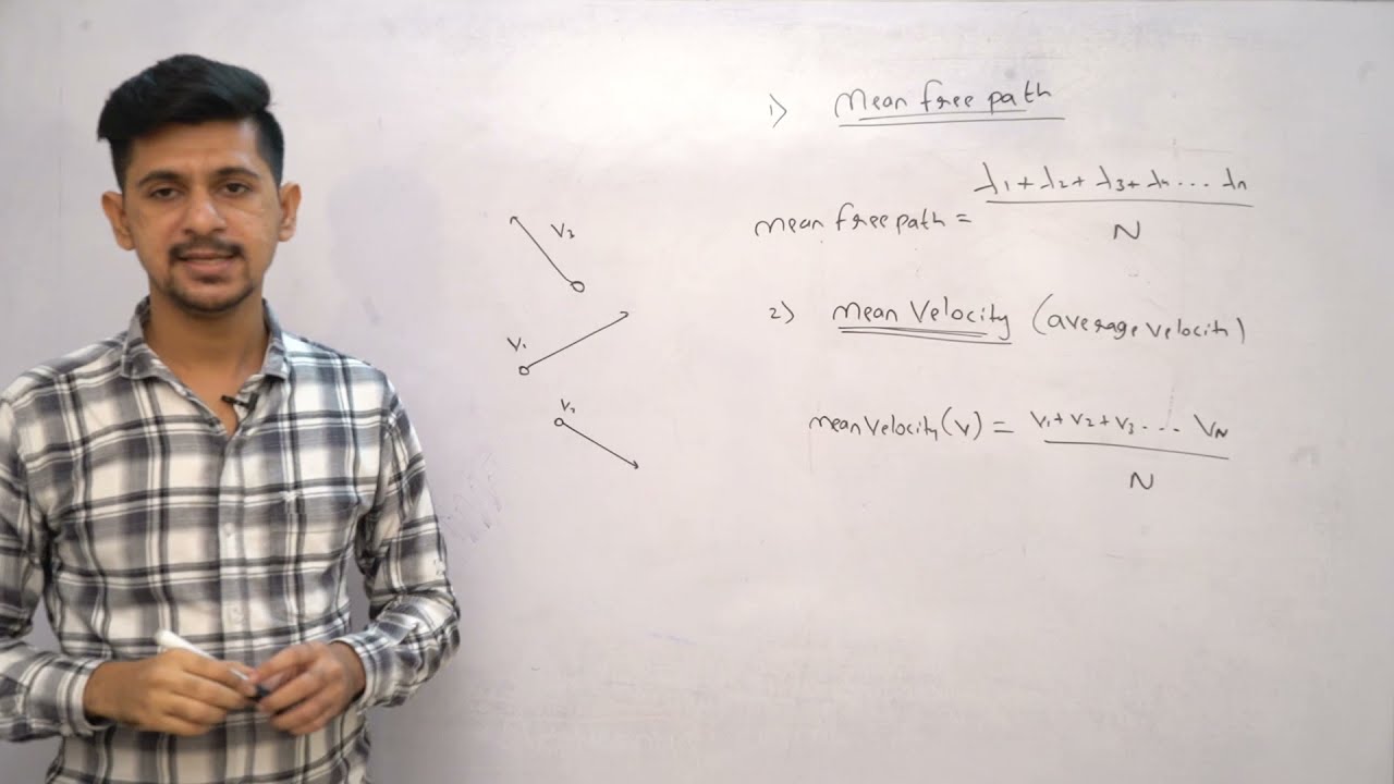 Mean Free Path, Mean Velocity & Root Mean Square (RMS) Speed Class- 12  | Physics | Digital Era