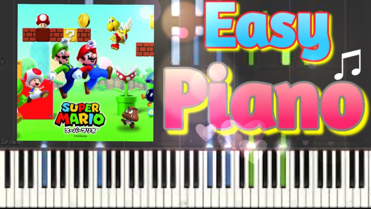 スーパーマリオブラザーズ 簡単ピアノ - YouTube