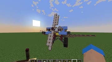 First Piston Engine Prop Plane | Minecraft: Create x Clockwork