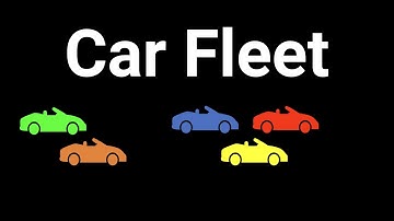 Coding Interview Problem - Car Fleet