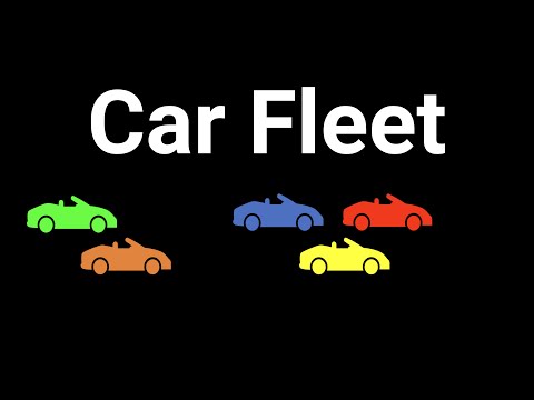 Coding Interview Problem - Car Fleet