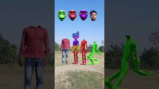 green, red, purple black alien vs Me correct headmatching new game magical video #viral #vfx