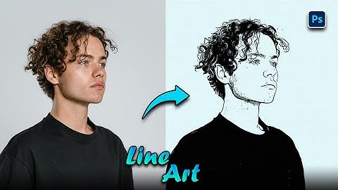 Easily image convert into line art in photoshop | how to convert image into line art in photoshop