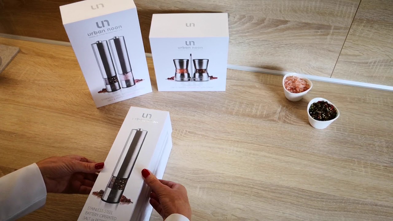 Unboxing Urban Noon Electric Salt or Pepper Grinder UN1 YouTube