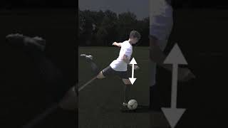 How to shoot a soccer ball with power and accuracy #shorts #soccer #football