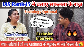 UPSC Topper Rank- 15 Interview | IAS Complete Booklist  Resources & Strategy