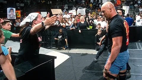 Chris Jericho and Chris Benoit confront Stone Cold Steve Austin and Triple H:WWF RAW May 21,2001