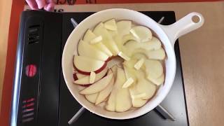 LIVE Stream Archives : Apple pancake for lunch お昼ご飯に簡単なリンゴパンケーキをライブ配信、と思ったのだが