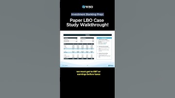 The EASIEST Way to Do a Paper LBO Case Study in Investment Banking!