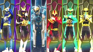 No.1 Sentai Gozyuger Henshin All 6 Rangers Episodes 34 & 39 Combined
