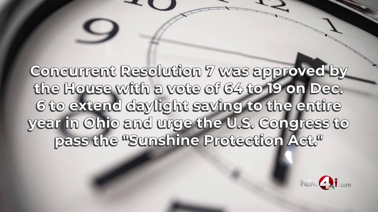 Ohio House passes bill to observe daylight saving time permanently