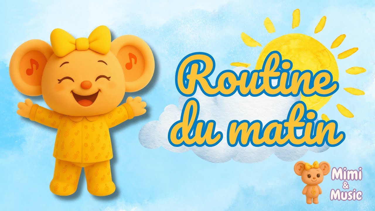 🥛 La routine du matin avec Mimi | Chanson joyeuse pour enfants 🌞