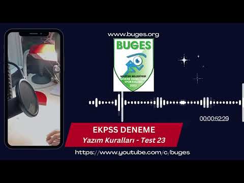 EKPSS TÜRKÇE Dil Bilgisi Test 23