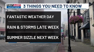 WSAZ Beautiful conditions ahead of late week rain storms