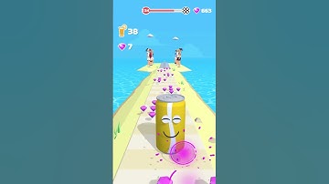 Juice Run🥤 | Android/iOS Gameplay | Relaxing Mobile Game | 🧃Level 134 #shorts #youtubeshorts