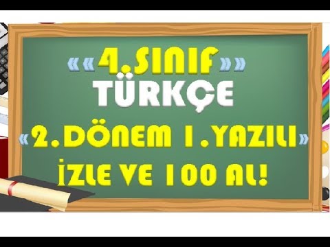 4.Sınıf Türkçe 2.Dönem 1.Yazılı Hazırlık-1
