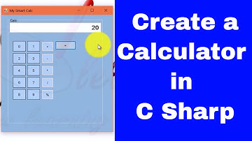How to Make a Calculator in C Sharp | Windows Form Application | Vineet Agrawal