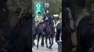 HOUSEHOLD CAVALRY SEEN TRAINING IN CENTRAL LONDON 👏 #fyp #foryoupage #kingsguard