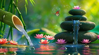 Relaxing Music Piano, Music to Relax the Mind, Music for Meditation, Water Sounds, Bamboo