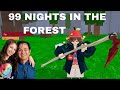 MY FIRST LIVE STREAM WITH MY DAD- 99 NIGHTS IN THE FOREST