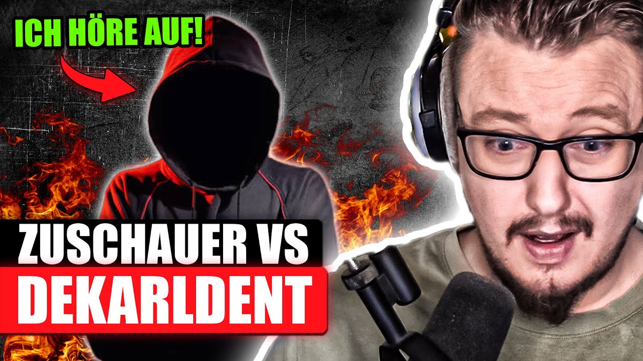 DEBATTE: Er war 10 Jahre vegan… und will jetzt aufhören?! | Zuschauer vs. Dekarldent