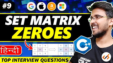Set Matrix Zeros | complete data structures and algorithms java | Matrix Playlist Hindi #princebhai