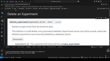 5. Deleting MLflow Experiments.
