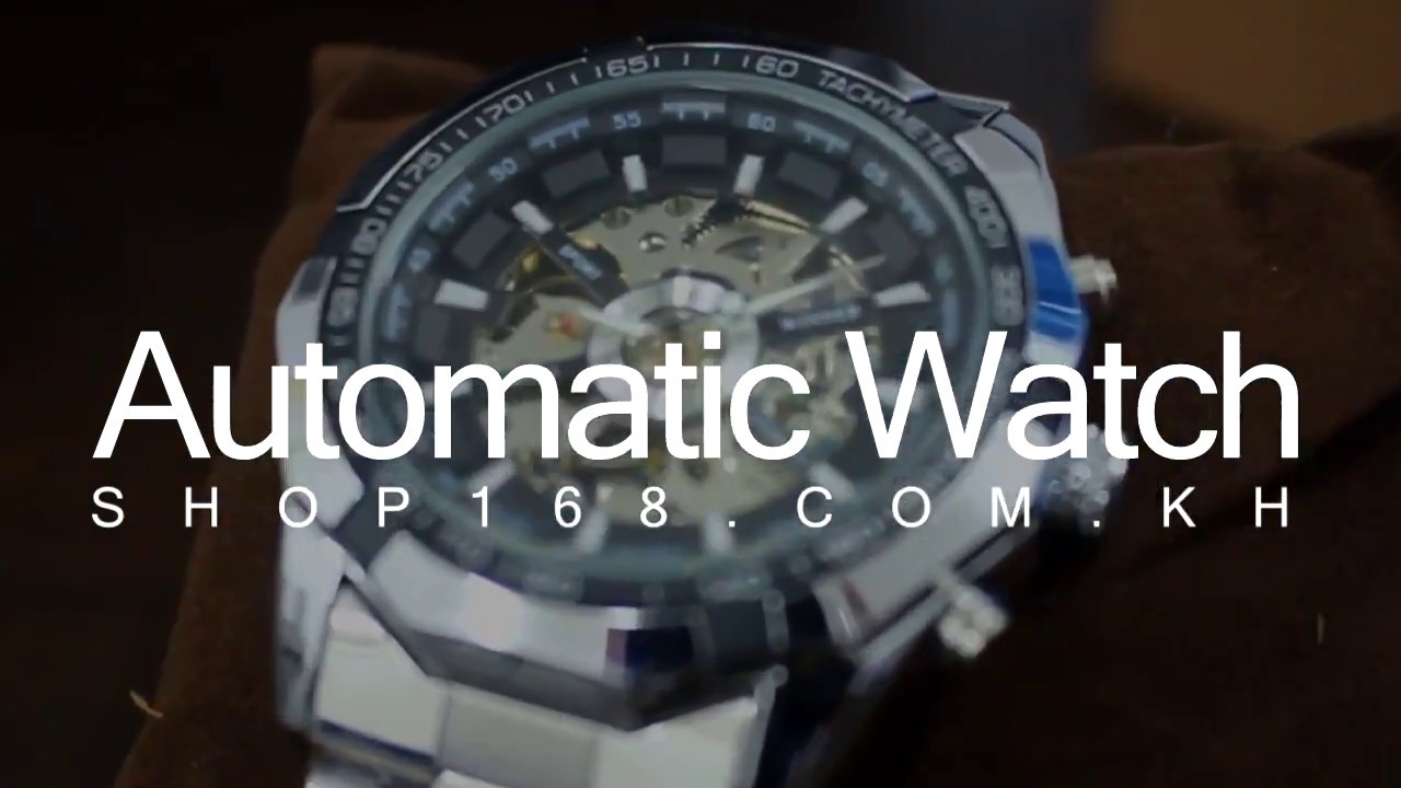 Automatic men wrist watch (no battery needed) YouTube