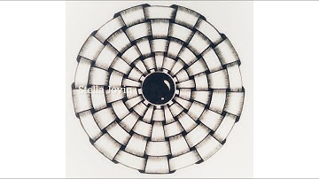 How to draw easy Zentangle art for Beginners | Tangle art