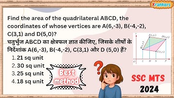 Find the area of the quadrilateral ABCD, the coordinates of whose vertices are A(6,-3), B(-4,-2), C