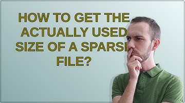 Unix: How to get the actually used size of a sparse file?