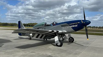 Stallion 51 P-51 Flight Ops at Kissimmee FL Airport March 2025