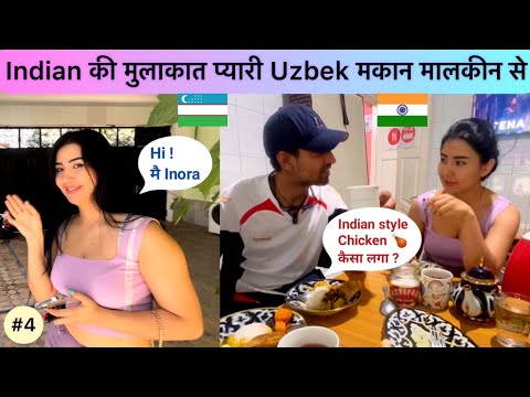 2 Indians with 1 Uzbekistan girl | Cooking Chicken for Cute Uzbek hostel owner | Tashkent vlog |