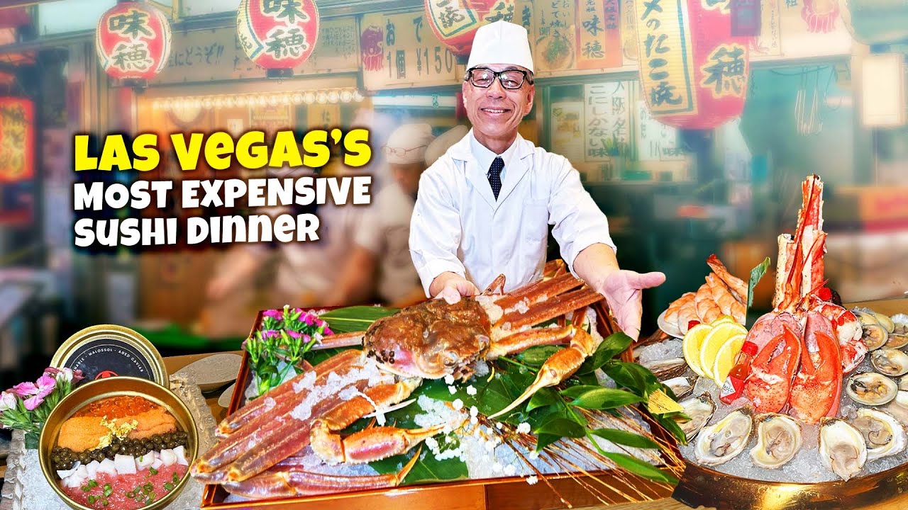 Las Vegas’s MOST EXPENSIVE Sushi Dinner & BEST DEAL $45 LOBSTER Korean BBQ Buffet with Phil Tzeng
