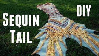 DIY Sequin mermaid tail