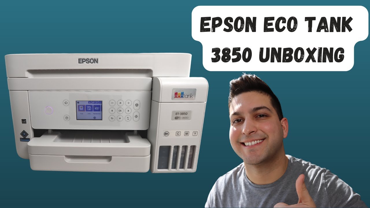 Epson ET 3850 Unboxing Setup & Review 