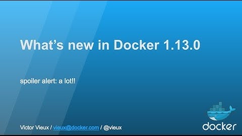 Docker Online Meetup: What