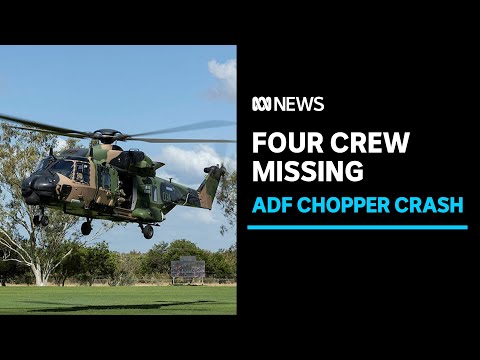 Four crew missing after Australian Army chopper crashes off northern Queensland coast | ABC News