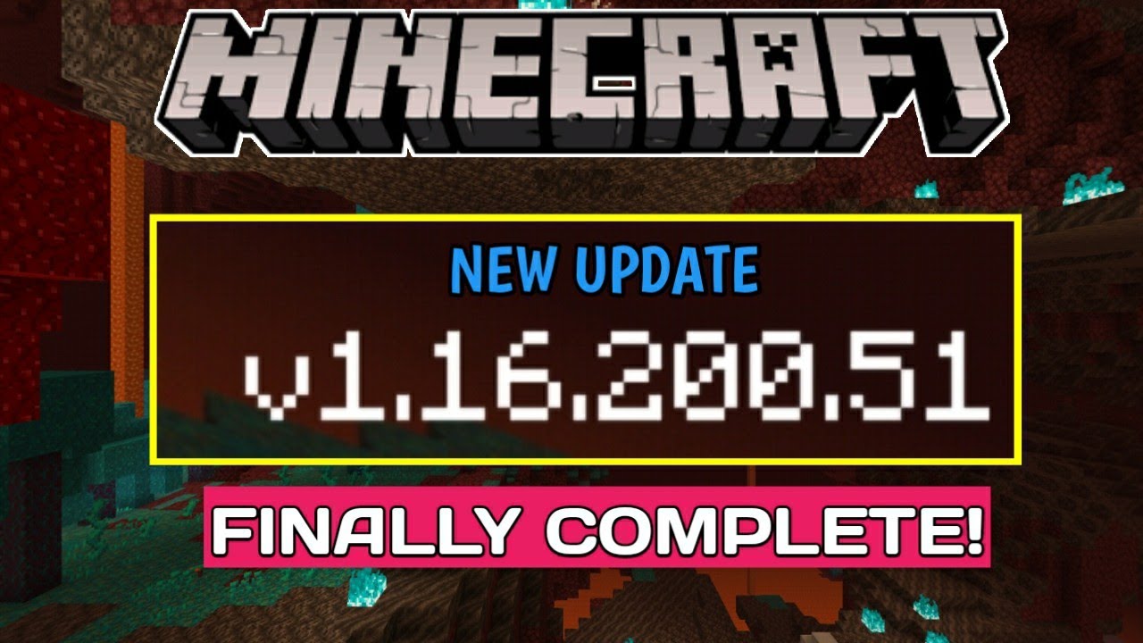 UPDATE! MCPE 1.16.200.51 XBOX LIVE | FINALLY COMPLETE! - YouTube
