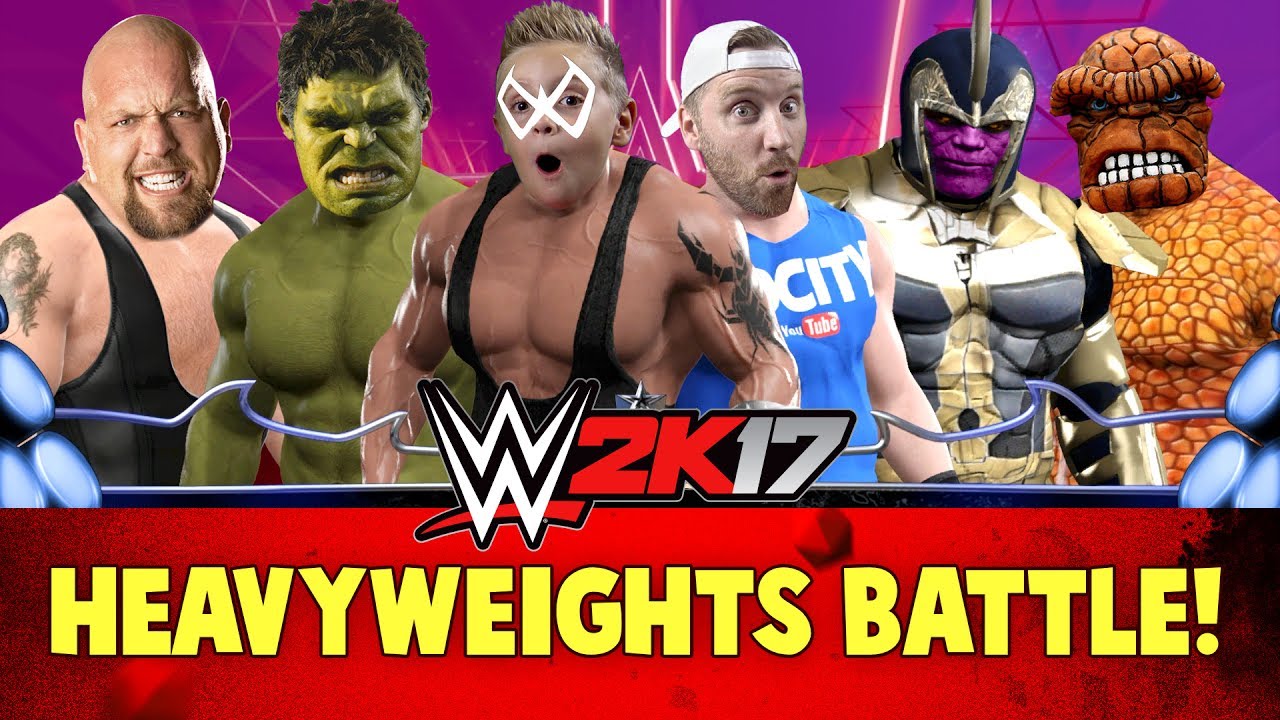 Wwe 2k17 Heavyweights Battle Royal With Marvel Avengers Batman Super Heroes Youtube - roblox super hero tycoon building superman s fortress kidcity