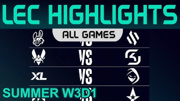 LEC Highlights Week3 Day1 LEC Summer 2022 All Games By Onivia